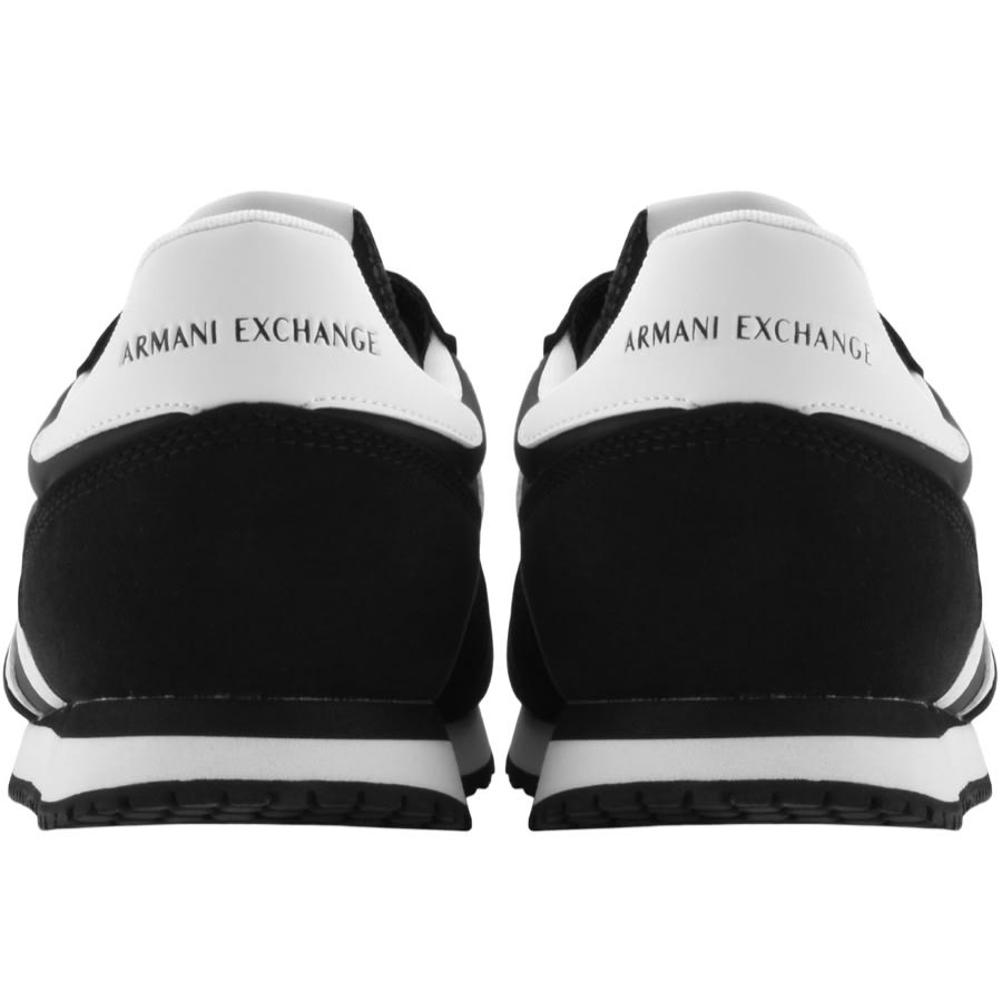 Alternative Image for ProductArmani Exchange Logo Trainers Black2